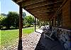 Lower Level Covered Patio with Outdoor Seating and hammock