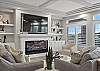 Living Room - Smart TV, Views, Fireplace, and Comfortable Seating