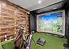 Golf Simulator with Irons and Wedges