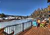 Wraparound deck Rio Grande River side.