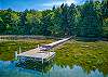 A new private dock is a great place to tie up your boat or a rental.  Power is available at the lakeshore to charge your batteries.