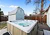 Private Hot Tub in Fenced Back Yard