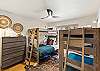 Third Bedroom with Two (2) Bunk Beds (Twin over Twin & Twin over Full) 
Entry Level