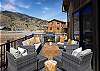 Font deck with views of Bristol Head.  Perfect for outdoor entertaining.  Equipped with fireplace.
