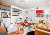 Living room adjacent to the kitchen - a perfect conversational space