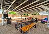 Grill, chill, and unwind! Perfect space for outdoor dining and relaxation
