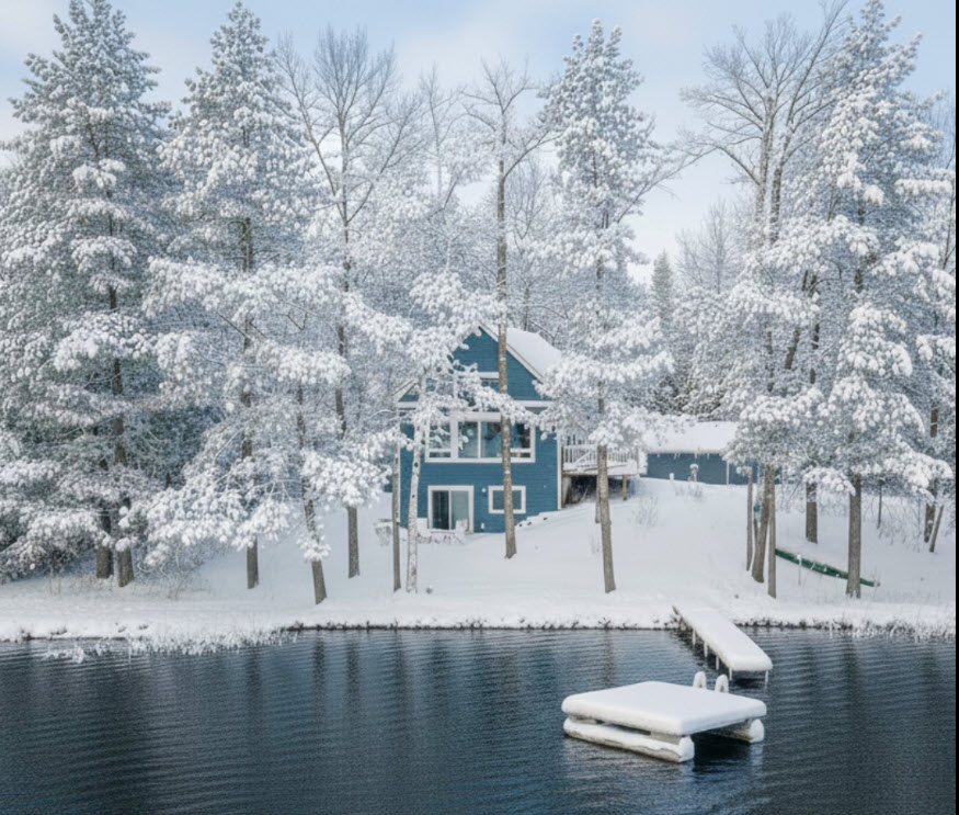 Lakefront Cabin with Fireplace Near Trails with Trailer Parking - Dogs OK | Photo 1