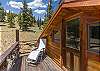 Second level deck off twin bedroom 