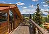 Second level deck off twin bedroom 