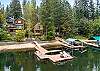 Large private dock and slip for guests to use.