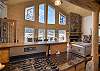 View from the kitchen as you prep meals. 