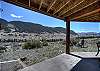 Outdoor patio with stunning mountain views