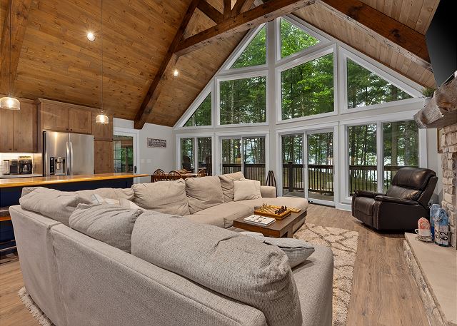 Near Groomed Trails, Peaceful Setting, Fireplace, High Ceilings with Windows 10