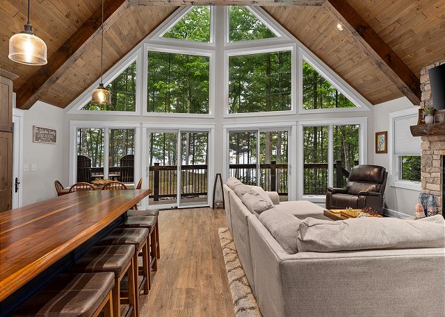 Near Groomed Trails, Peaceful Setting, Fireplace, High Ceilings with Windows 9