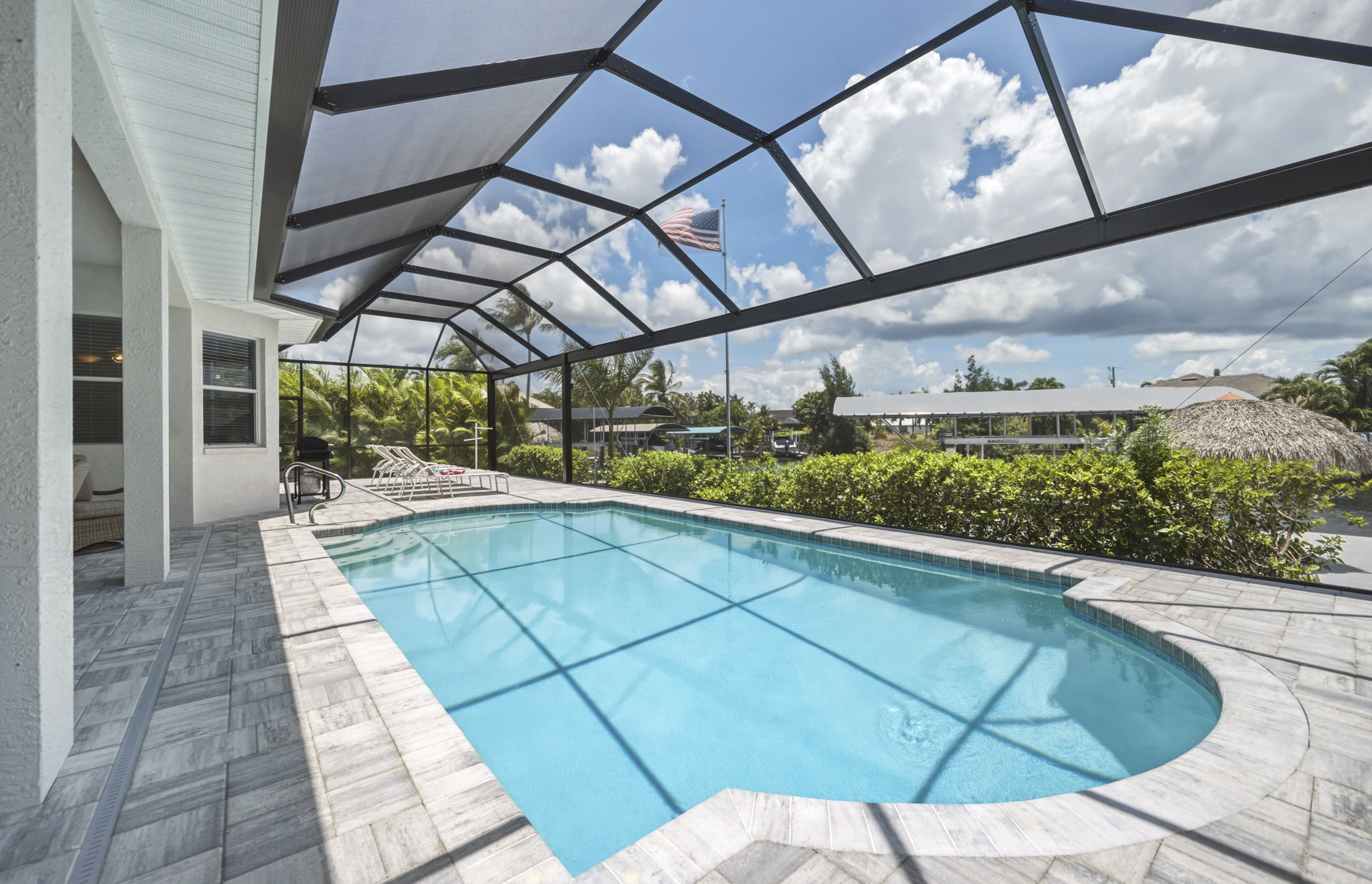 Pool view to yard
