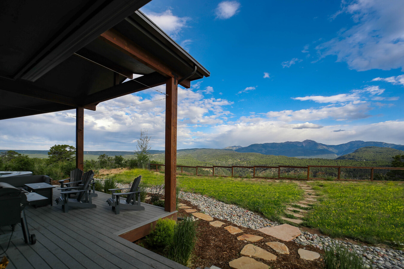 Exterior view of the back of the home - Private Hot Tub