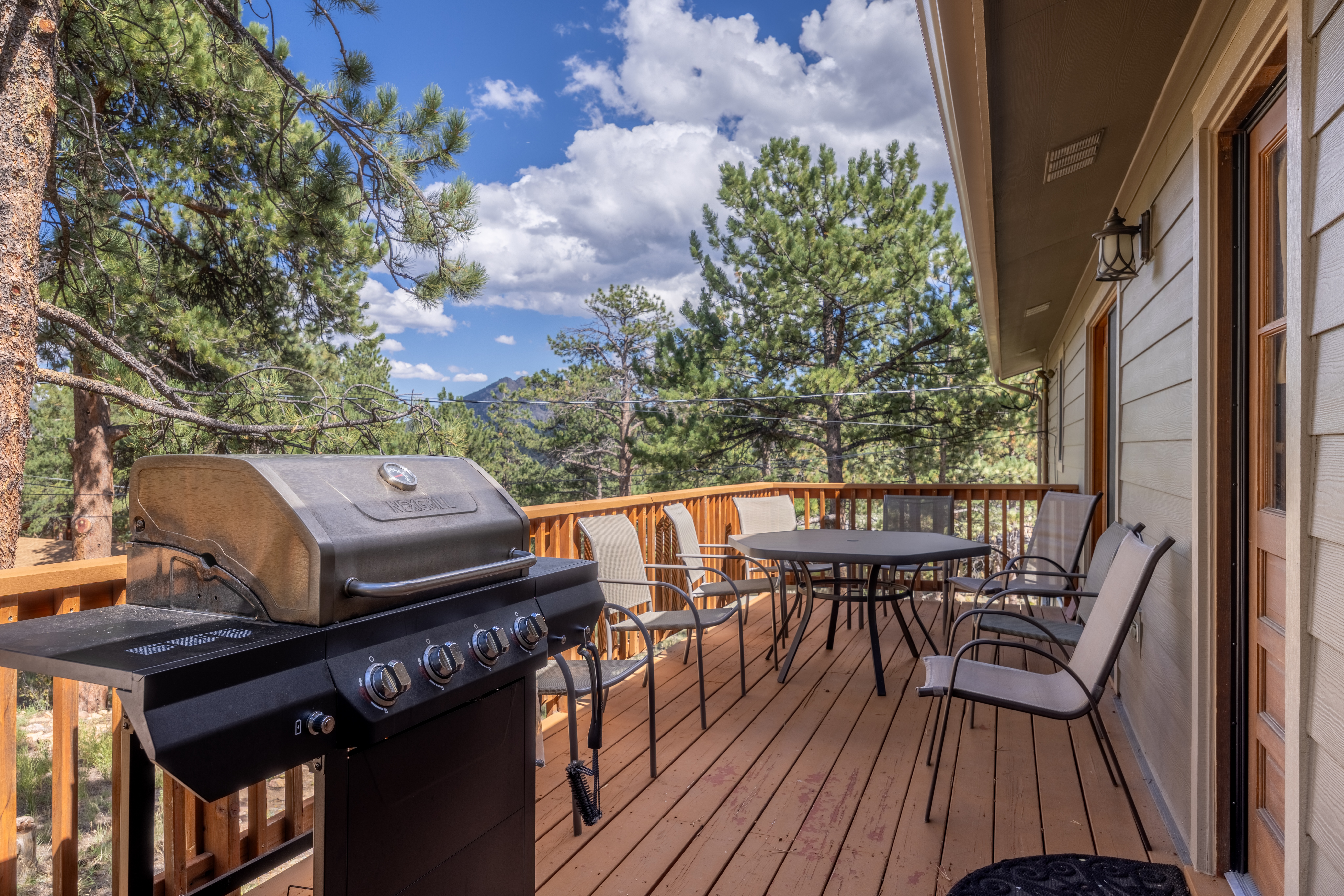 Soak in the mountain views and fire up the grill on the back deck.