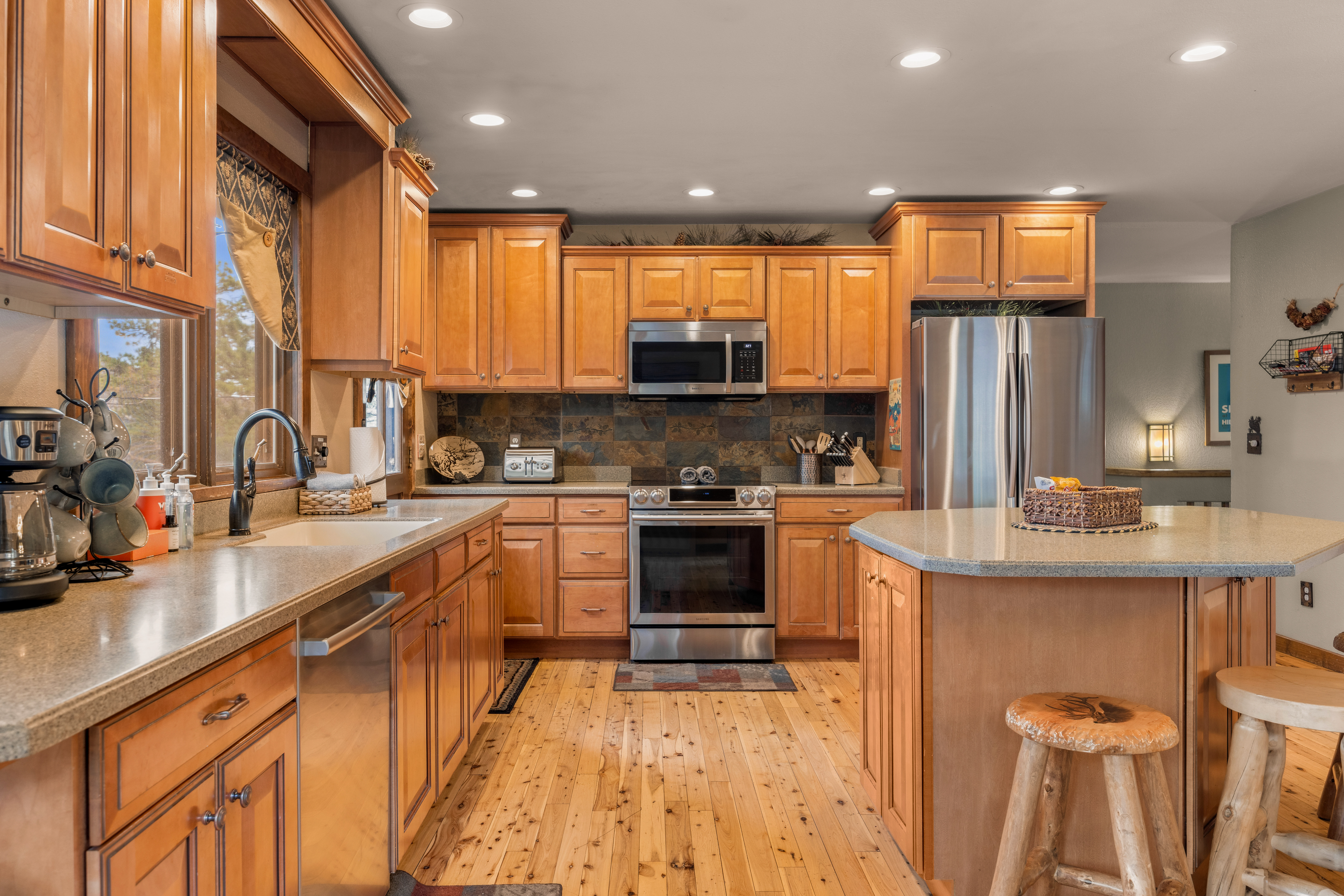 Whip up your favorite meals in this beautifully designed kitchen.