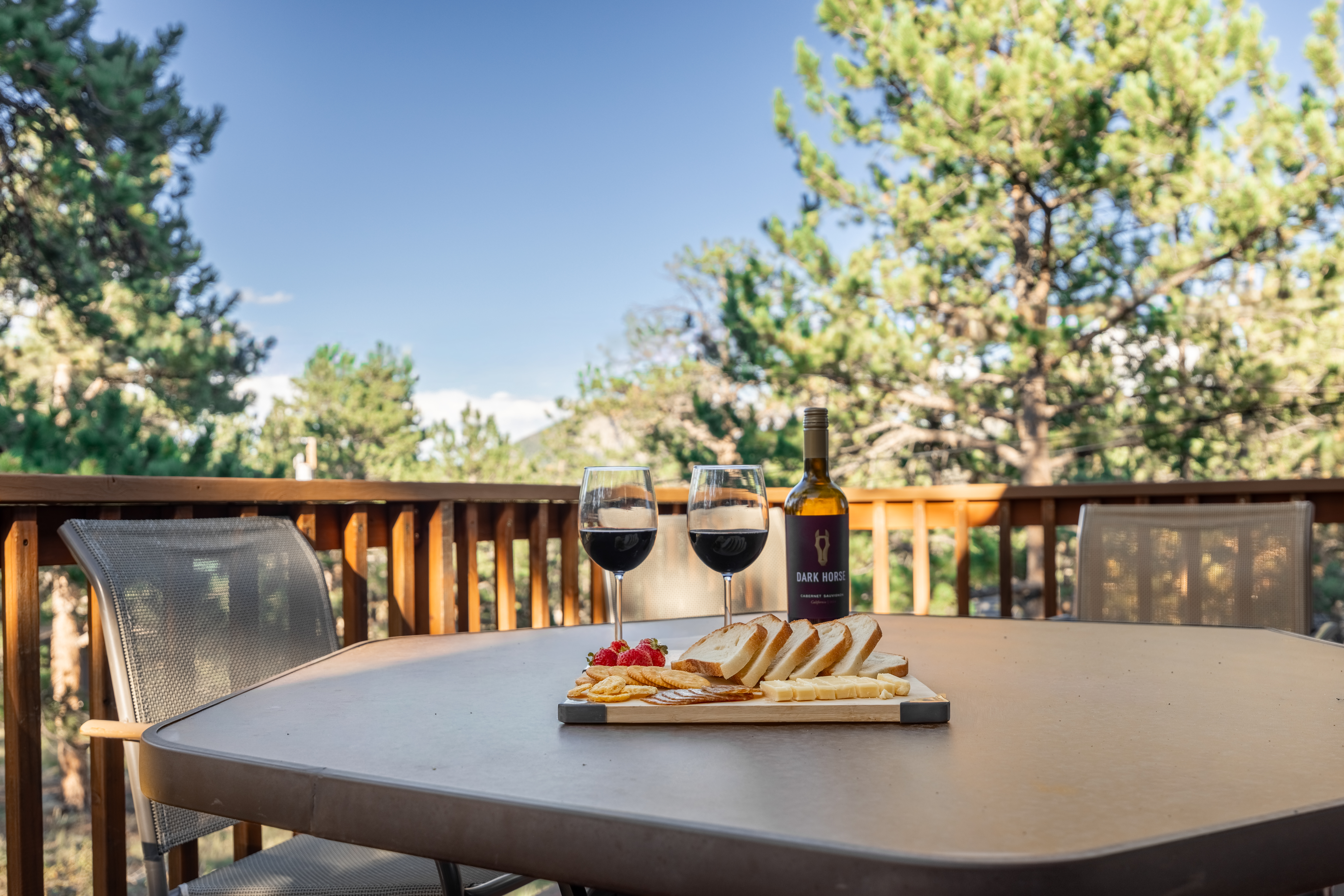 Enjoy morning coffee or evening conversations over a drink on the back deck. 