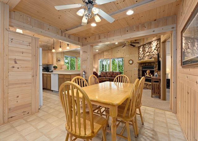 Rustic Fawn | Fireplace, AC, Lake Access w/ Dock, Dogs OK w/ fee 10