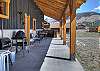 Homestake Cabin - back porch with electric grill.