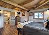Primary King bedroom with ensuite bathroom & TV