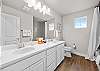 Upstairs bathroom with plenty of space for getting ready. 