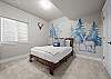 Queen bedroom located downstairs