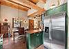 Fridge and freezer with water dispenser and ice machine