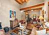 The living room leads into the kitchen - perfect for entertaining 