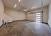 large oversize garage with 9' ceilings