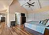 Peaceful nights and restful mornings start right here in the King Bedroom located upstairs
