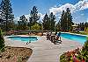 Outdoor pool and hot tub