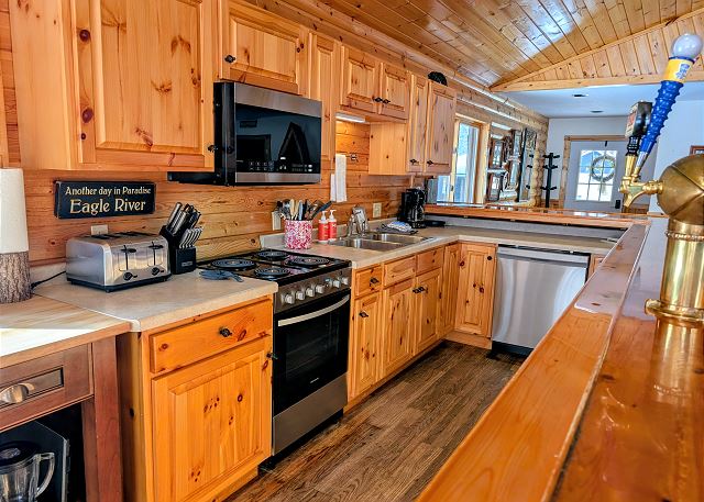 Lakefront Bliss | Dock, Game Room, Sauna & Hot Tub | Tall Pines Lodge 9