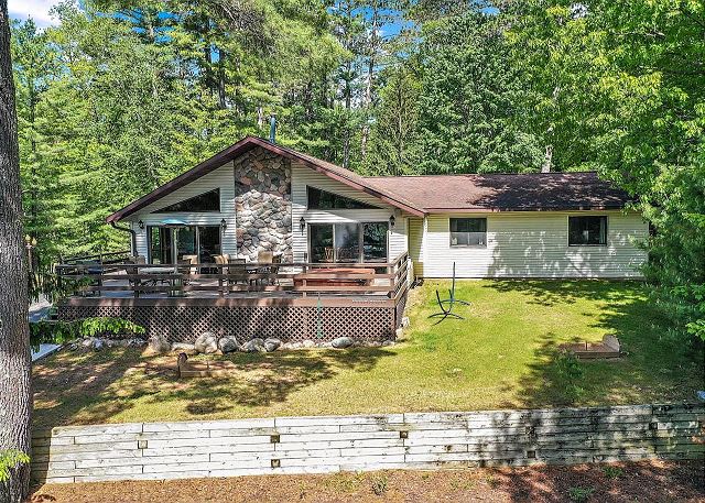 NEW! Lakefront bliss | Dock, Game Room, Sauna & Hot Tub | Tall Pines Lodge