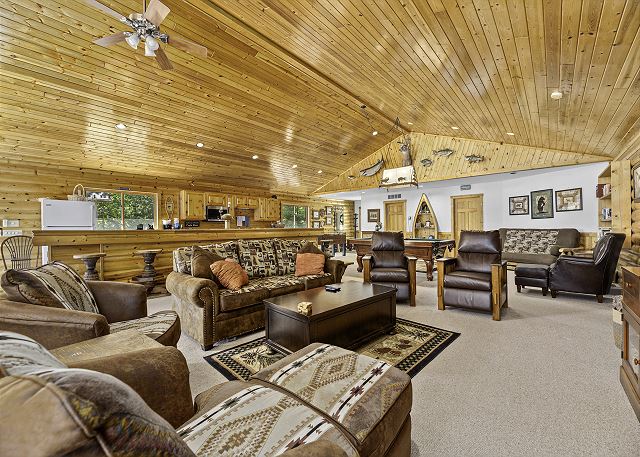Lakefront Bliss | Dock, Game Room, Sauna & Hot Tub | Tall Pines Lodge 8