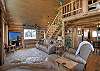 Open living room with Smart TV