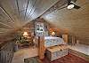 Loft bedroom with queen bedroom