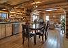 Open kitchen and dining room