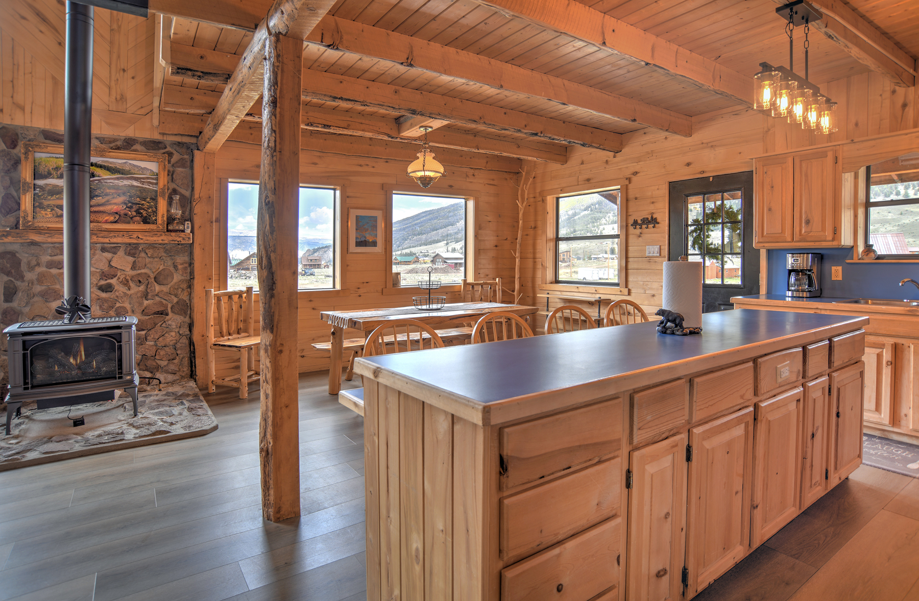 Open-concept living. 