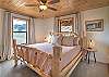 Main bedroom with king bed and ensuite bathroom