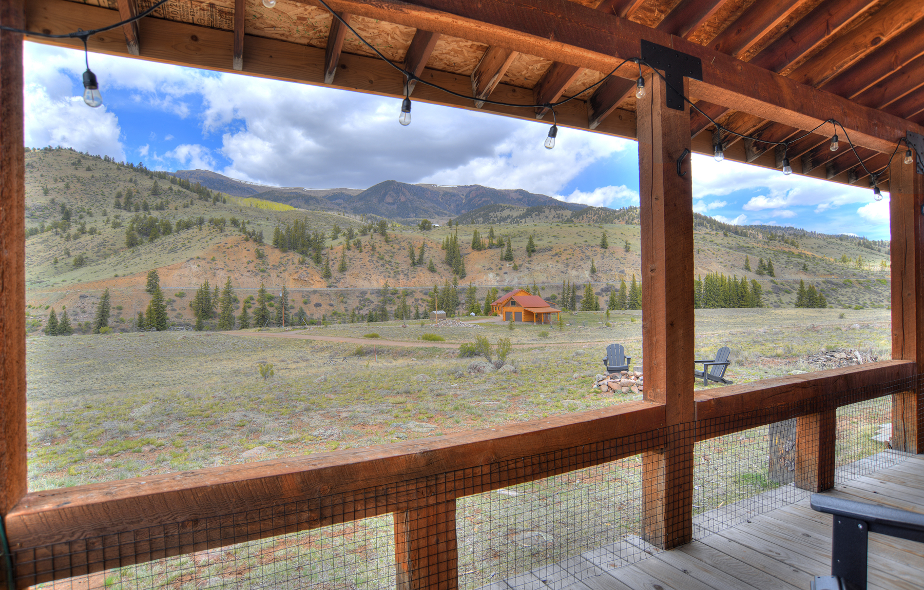 Our back porch is the perfect place to relax and unwind. 