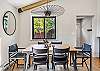 Ample dining seating for 6