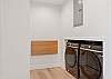 Full size washer and dryer on-site