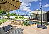 Enjoy year-round relaxation with a sparkling pool and inviting hot tub.

