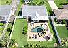 Spacious backyard