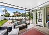 The screened in porch is perfect for early morning coffee!