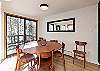 Gather comfortably with dining space for 6 guests.
