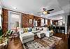 Cozy up in style- this living room is perfect for relaxation and gathering.
