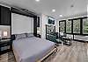Queen murphy bed in the living room
